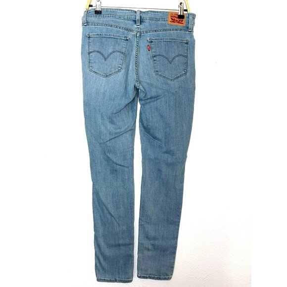 Levis 711 Skinny Distressed Light Wash Jeans Size W29 L30 - Picture 2 of 10